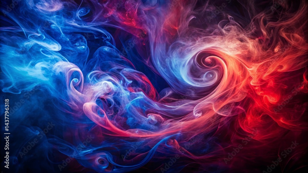 Abstract Swirling Nebula of Vivid Red and Blue Hues, a Mesmerizing Dance of Color and Form Abstract Swirling Nebula of Vivid Red and Blue Hues, a Mesmerizing Dance of Color and Form