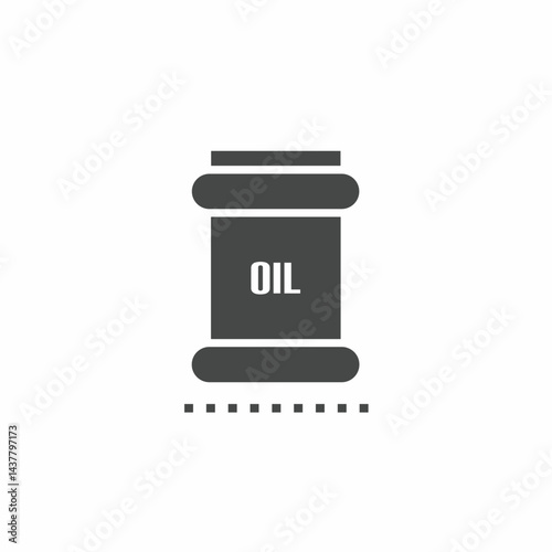 Vector. Oil barrel symbol. Icon symbol design template.