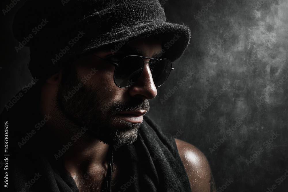 A grunge-style portrait of a rebel with a textured background, gritty vibe, high contrast, and dark ambiance.
A grunge-style portrait of a rebel with a textured background, gritty vibe, high contrast, and dark ambiance.