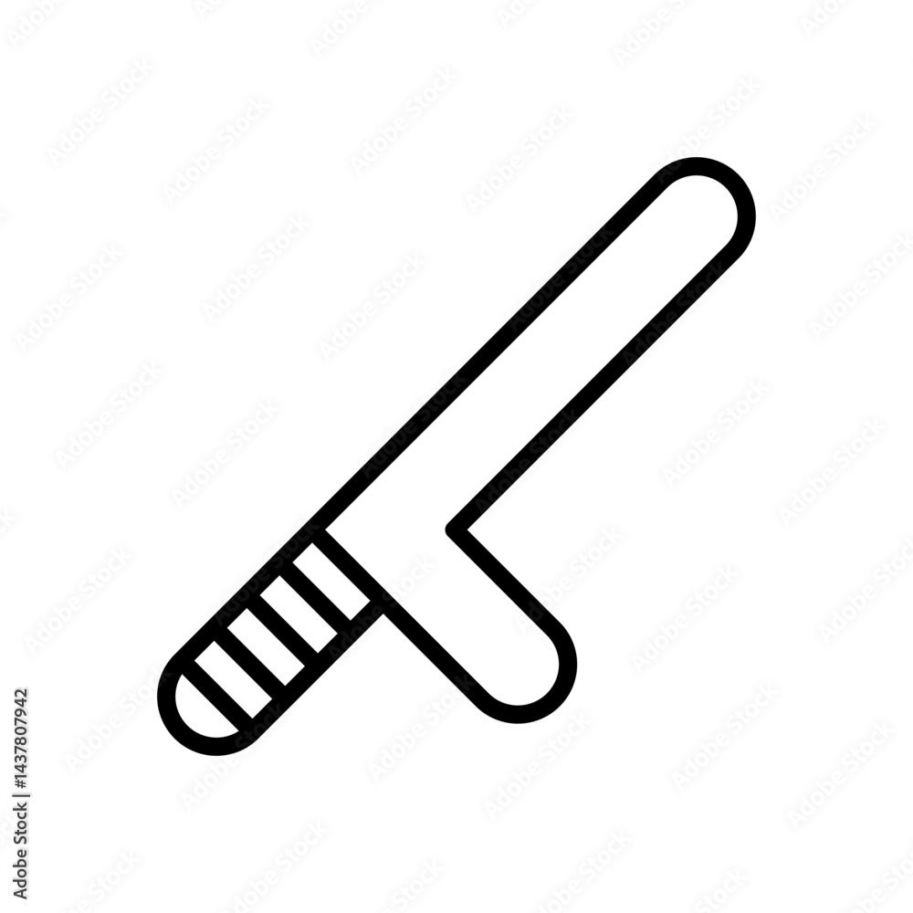 Fototapeta premium truncheon police Legal and Law Icon