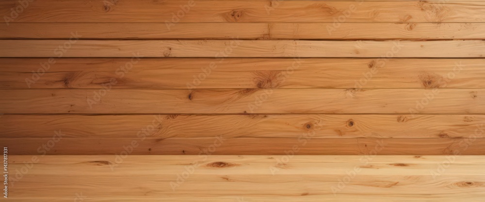 Fototapeta premium Warm honey-toned wood with soft gradient shading , wood texture background, wood grain texture