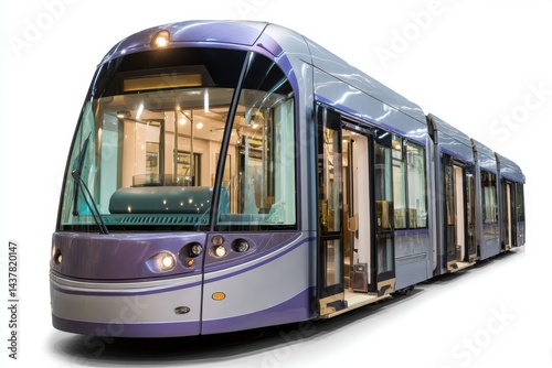 Modern light rail vehicle showcasing sleek design and advanced technology in urban transportation