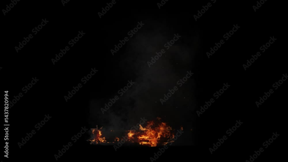 Apache helicopter burning on transparent background
3d rendering with alpha channel of fire simulation (the background is transparent)
Apache helicopter burning on transparent background
3d rendering with alpha channel of fire simulation (the background is transparent)