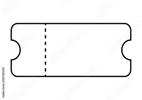 チケット、クーポンのイラスト　空欄
Ticket, coupon illustration blank