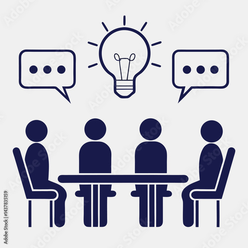 Team Brainstorming Session Idea Generation Meeting Collaboration