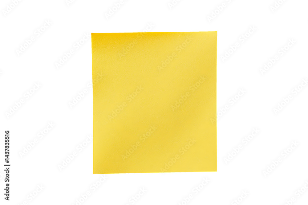 Blank Yellow Note Paper Isolated on Transparent Background PNG. Blank Yellow Note Paper Isolated on Transparent Background PNG.