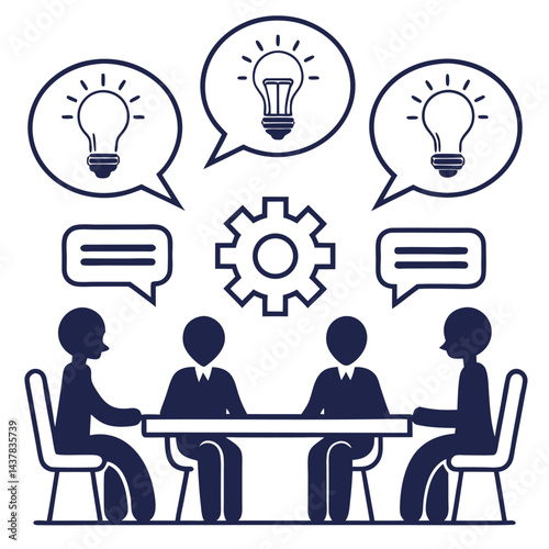 Team Brainstorming Session Generating Innovative Ideas