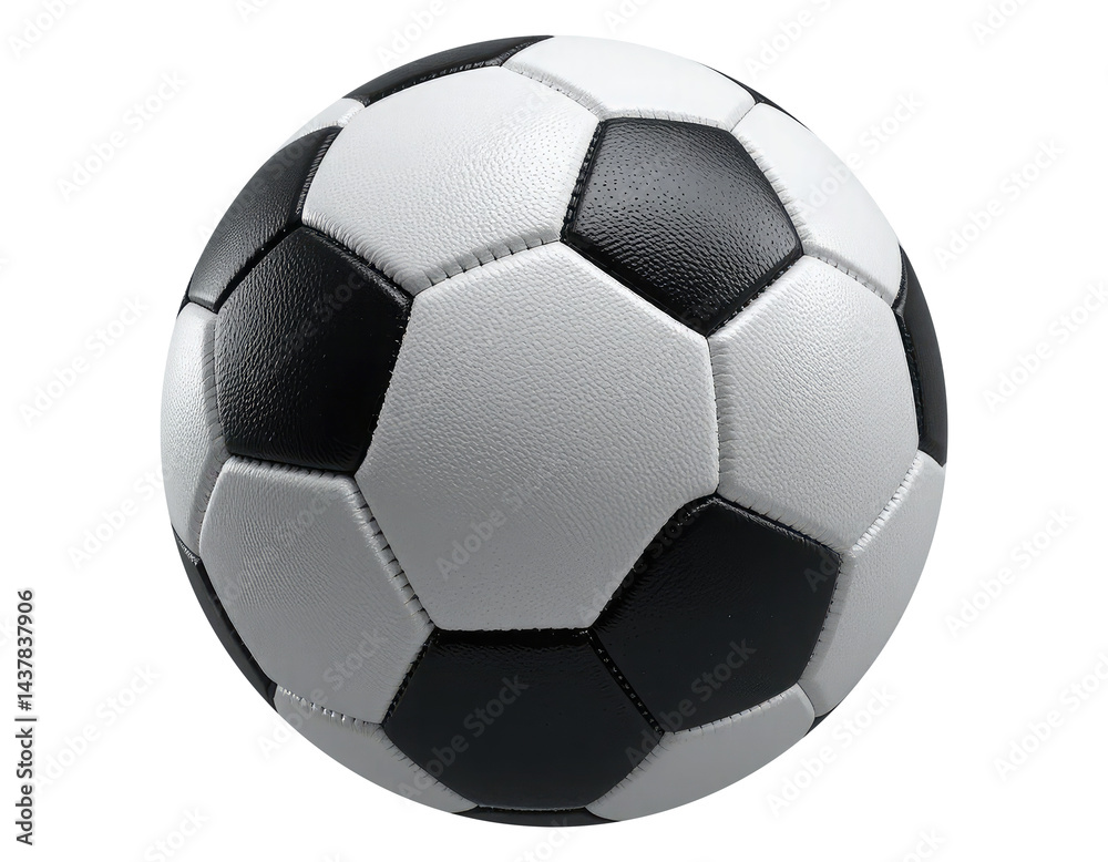 Obraz premium Soccer Ball Cut Out isolated on Transparent Background.