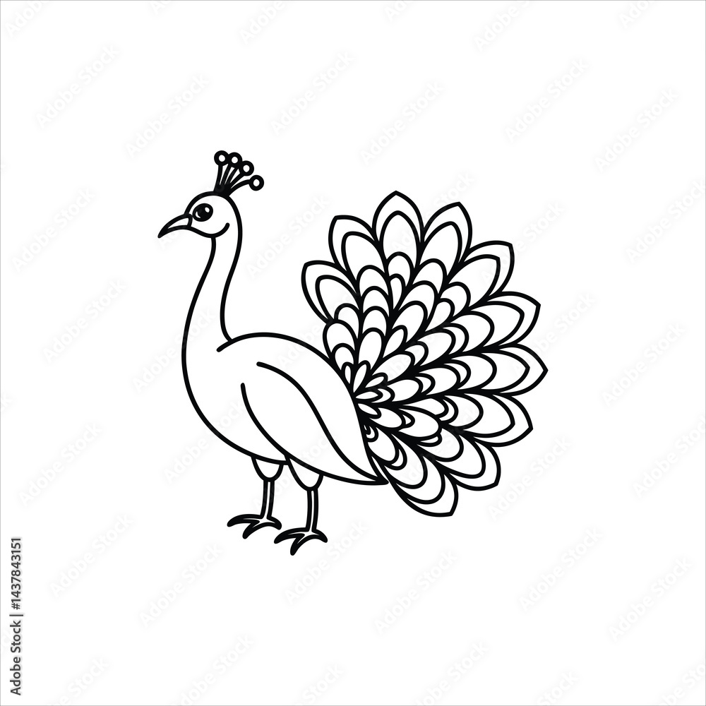 Naklejka premium peacock 