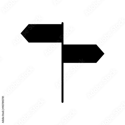 street sign glyph icon