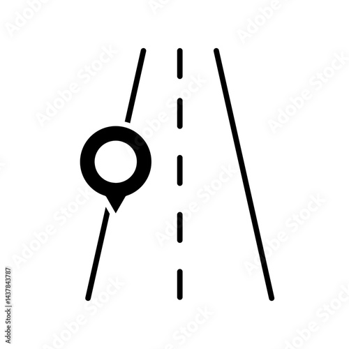 street glyph icon