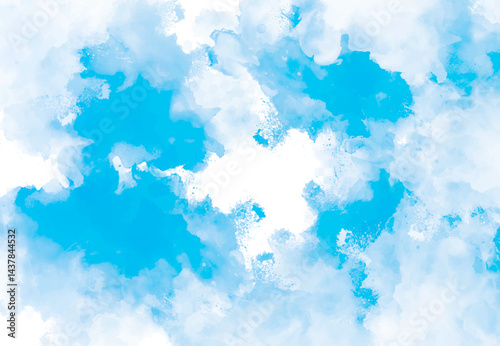Beautiful of blue sky with white cloud for texture background. Close up view of cloud in blue sky.