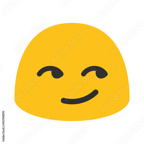 Wry face emoji illustration, clipart, isolated on white background