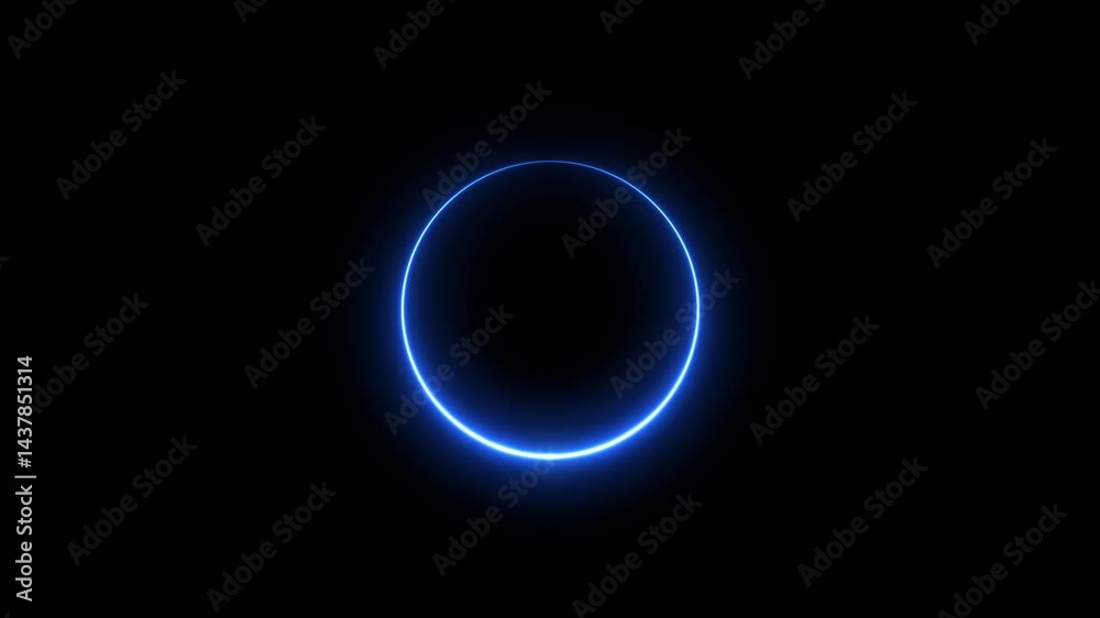 Abstract circle glow border, alpha channel, seamless loop, abstract glowing neon line cyan color circular lens animation neon light isolated on black background, vertical design Abstract circle glow border, alpha channel, seamless loop, abstract glowing neon line cyan color circular lens animation neon light isolated on black background, vertical design