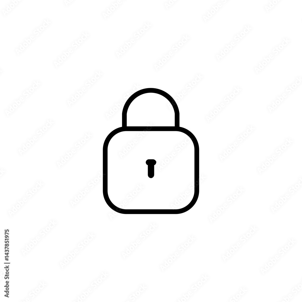 padlock line icon padlock line icon