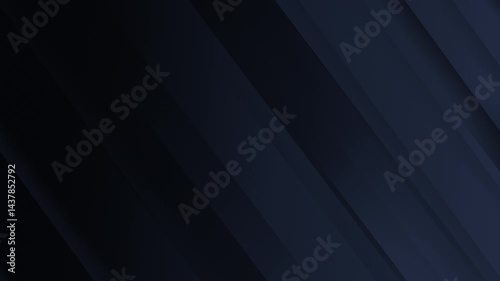 4k Elegant dark blue green grey black seamless looped men background. Diagonal white stripes animation. Geometric 3d BG. Male business office style. Luxury design template. Animated soft pattern