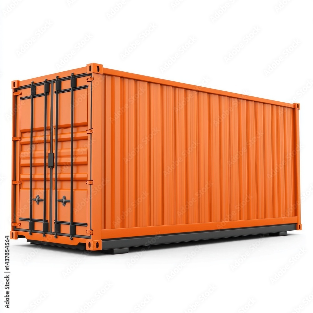 Cargo Container Blank Mockup with logo and copy space isolated on white background. Shipping Container Mockup. Industrial Cargo Box. Freight Container. Cargo Container isolated on white. Cargo Container Blank Mockup with logo and copy space isolated on white background. Shipping Container Mockup. Industrial Cargo Box. Freight Container. Cargo Container isolated on white.