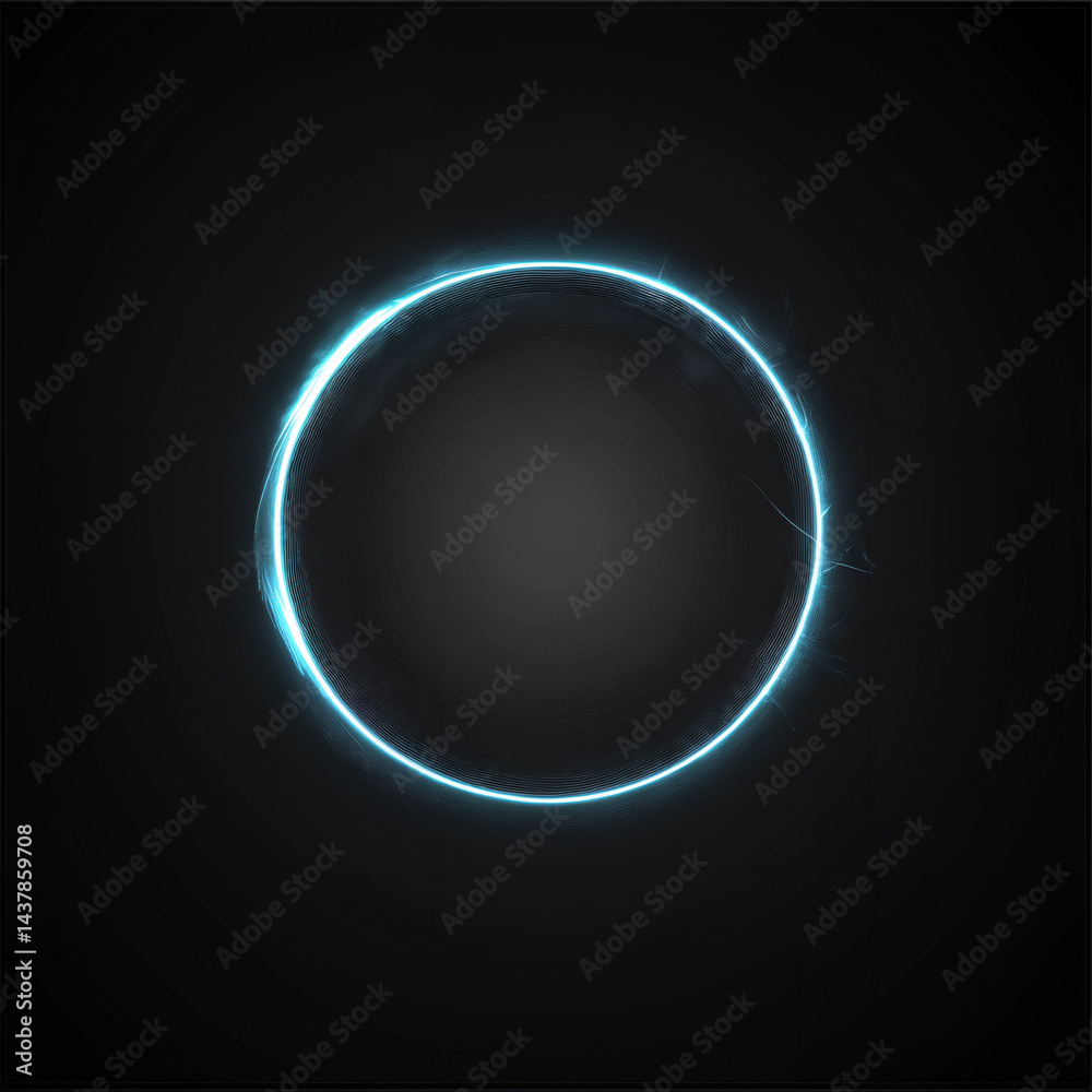 Fototapeta premium The luminous line effect against a black background