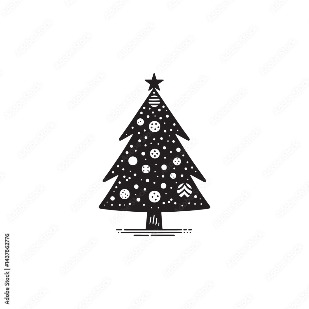 Fototapeta premium christmas tree vector