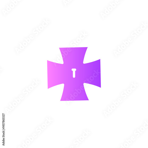 keyhole gradient icon