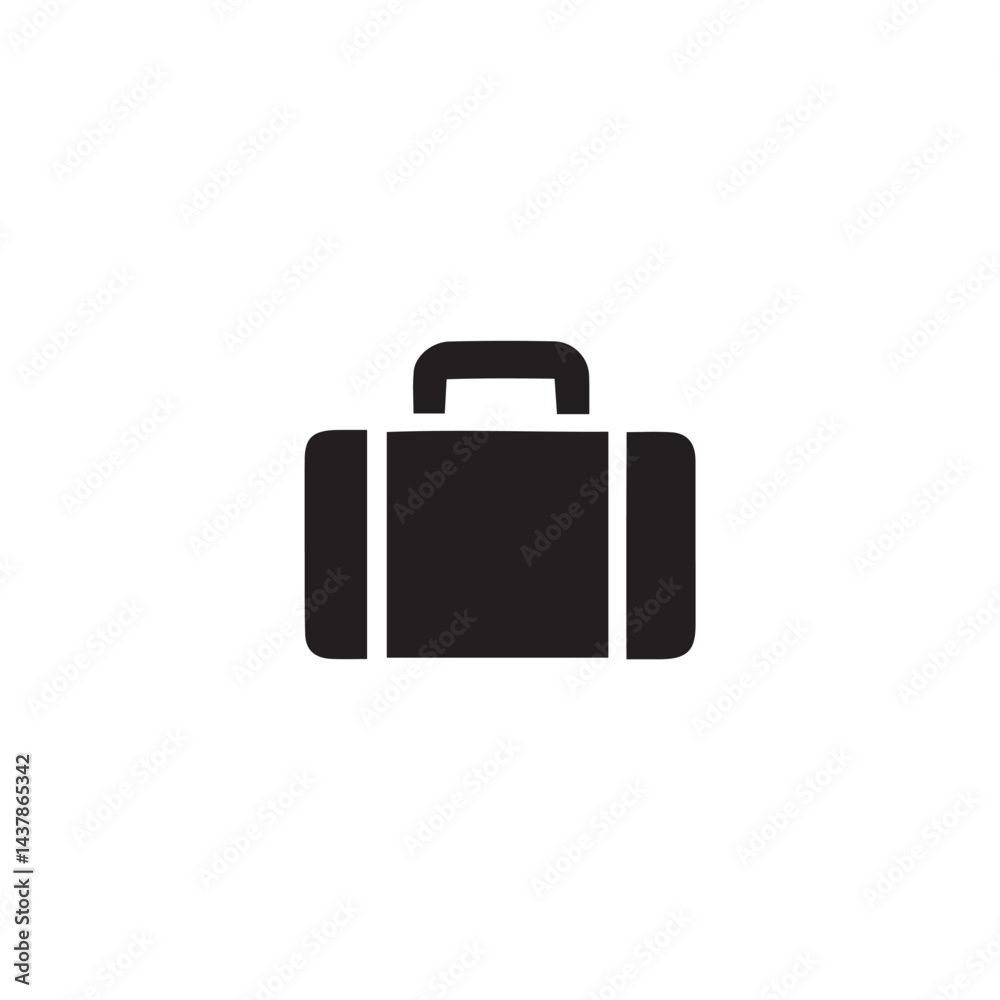 black suitcase isolated on white black suitcase isolated on white