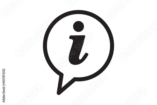 information icon - info symbol . hint information . vector illustration on blank background.