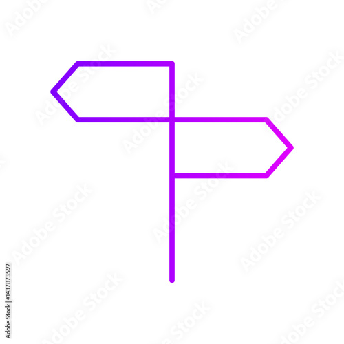 street sign gradient icon