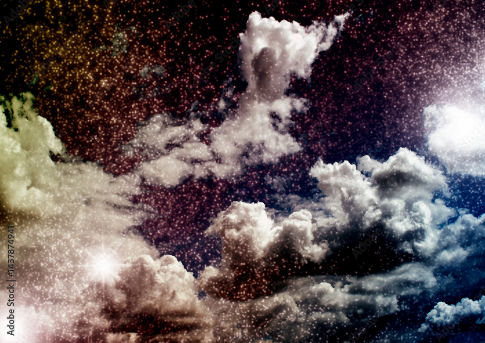 galaxy in a free space.