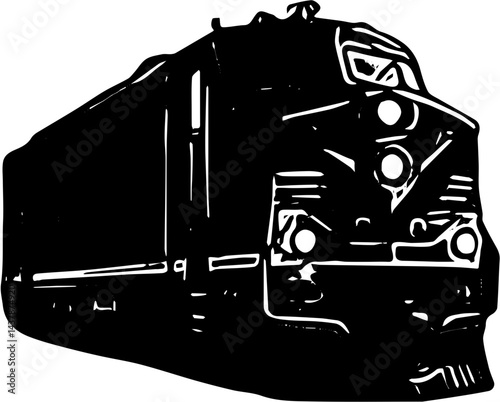 train locomotive vector illustration