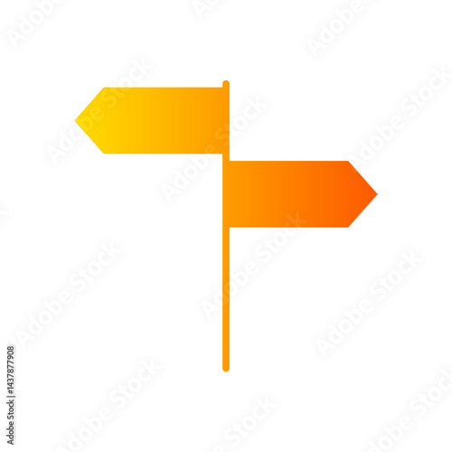 street sign gradient icon