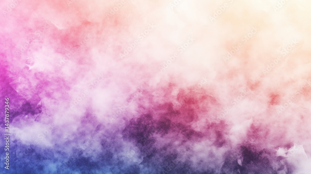 Obraz premium ピンクと紫の水彩のイメージ、アブストラクト