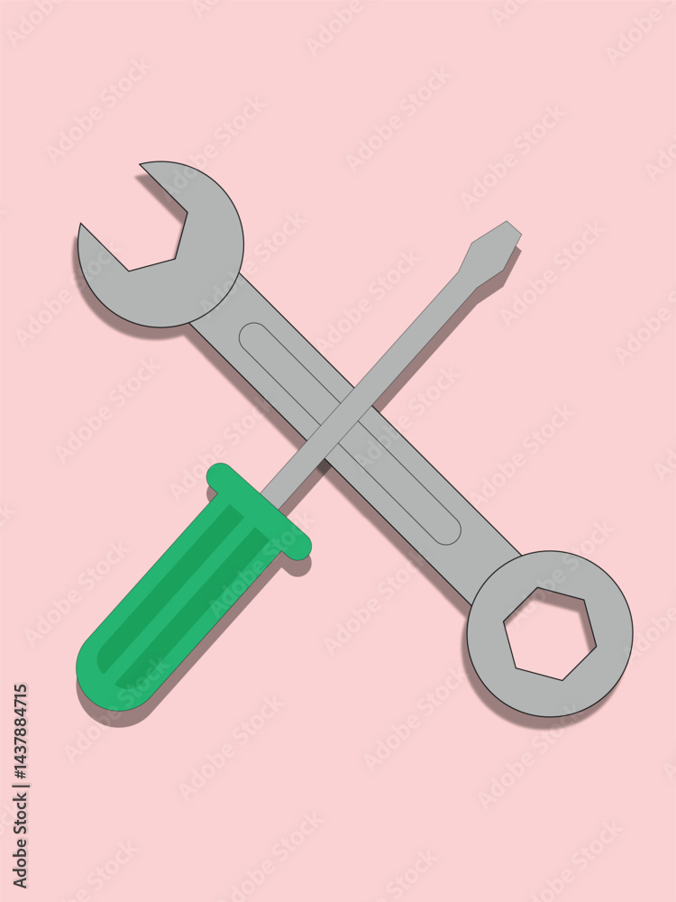 wrench and screwdriver clipart wrench and screwdriver clipart