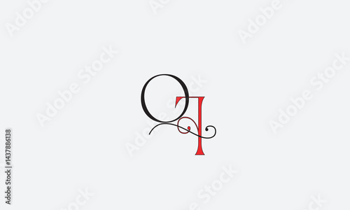 QF, FQ, F, Q Abstract Letters Logo Monogram	