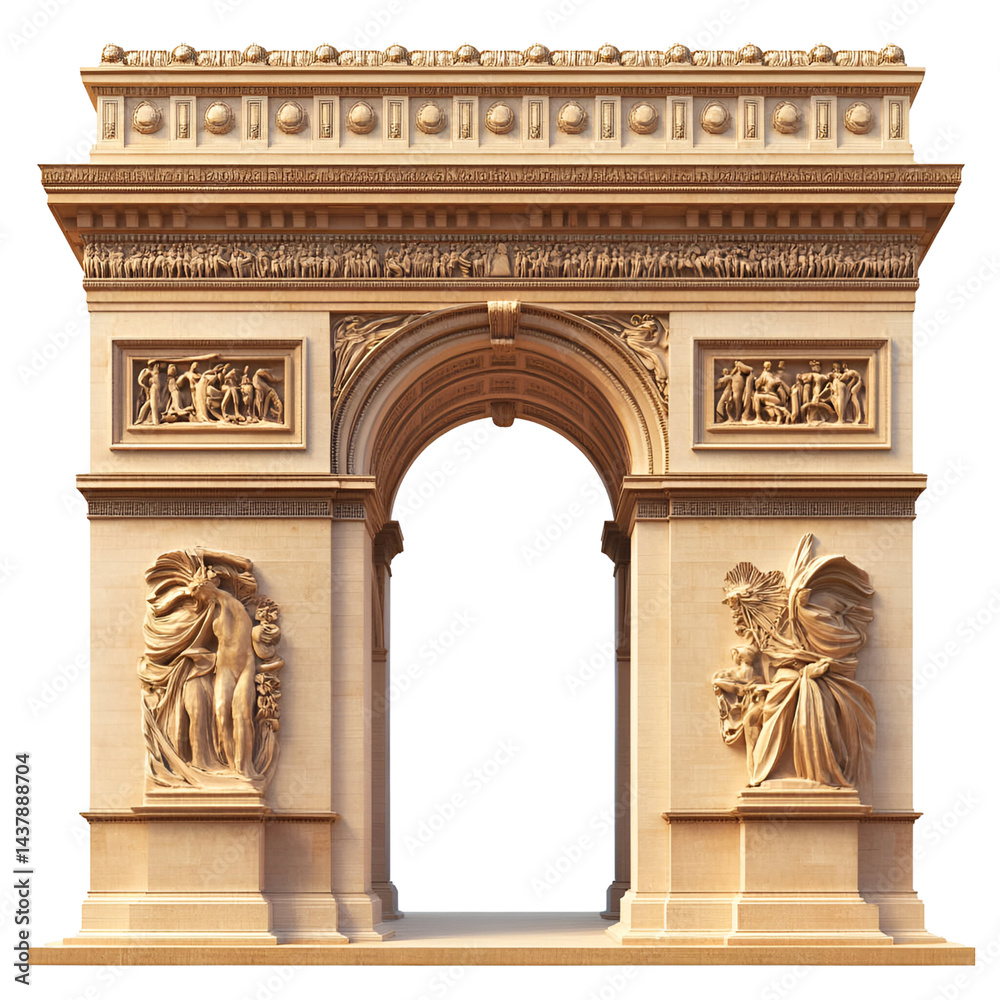 Fototapeta premium Detailed archway model for display