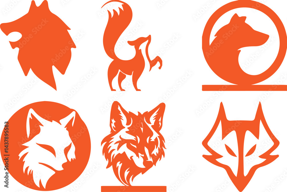 Fox Bundel simple icon. Vector ICON all icon Viktor Fox Bundel simple icon. Vector ICON all icon Viktor