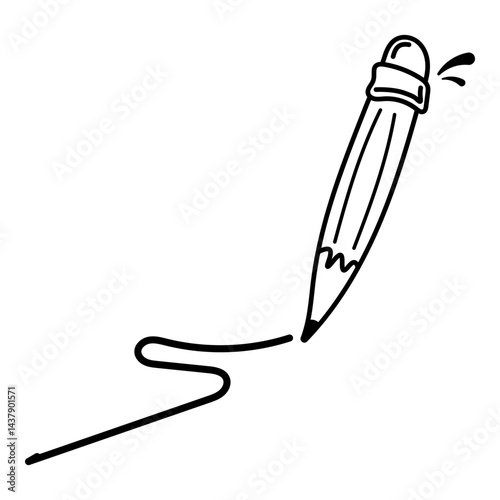 Hand Drawn Outline Pencil