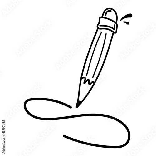 Hand Drawn Outline Pencil