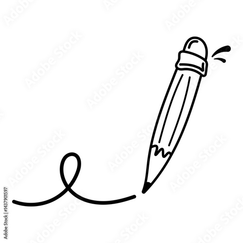 Hand Drawn Outline Pencil