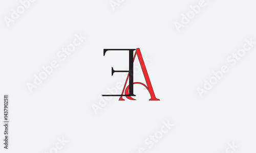 EA, AE , E , A , Abstract Letters Logo Monogram	