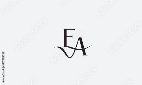 EA, AE , E , A , Abstract Letters Logo Monogram	