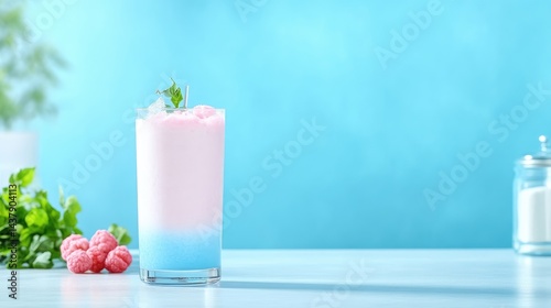 Wallpaper Mural Vibrant layered drink with a touch of mint Torontodigital.ca