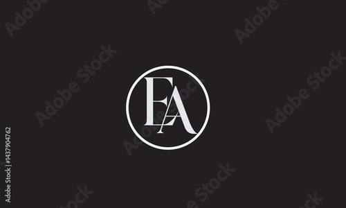 EA, AE , E , A , Abstract Letters Logo Monogram	