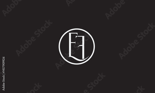 EF, FE , E , F , Abstract Letters Logo Monogram