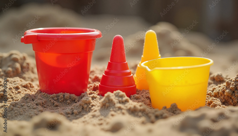 Colorful Sandbox Toys for International Children's Day in Soft Sand