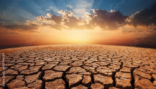 dry cracked earth climate change
