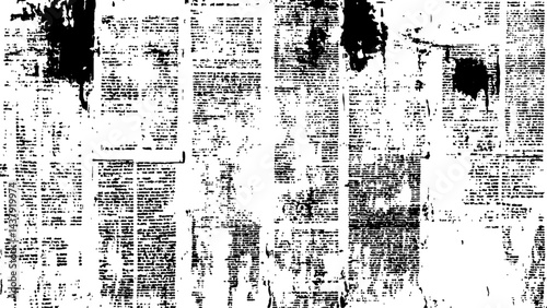 Wallpaper Mural background of old vintage newspapers. Grunge newspaper texture, Vintage newspaper texture background. Vector white and black newspaper paper grunge vintage old aged texture. Torontodigital.ca
