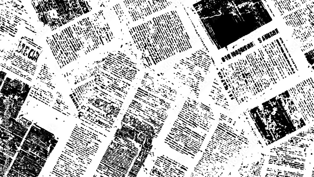 Obraz premium background of old vintage newspapers. Grunge newspaper texture, Vintage newspaper texture background. Vector white and black newspaper paper grunge vintage old aged texture.
