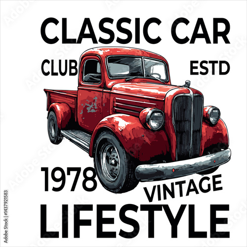 Take your T-Shirt design to the next level by using this Antique Classic Car T-Shirt design template by Dirtyline Studio. Use this ready-to-use T-Shirt design and start designing like a Pro