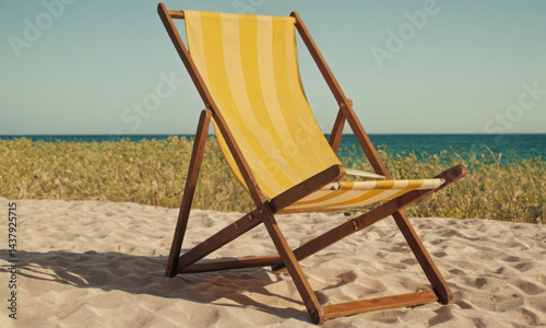 Beach furniture, coastal decor, sunny vacation spot