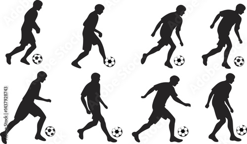 Wallpaper Mural soccer player vector Torontodigital.ca
